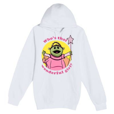 WhoS That Wonderful Girl Premium Pullover Hoodie