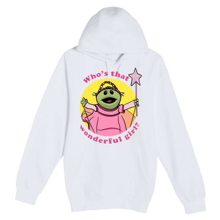 WhoS That Wonderful Girl Premium Pullover Hoodie