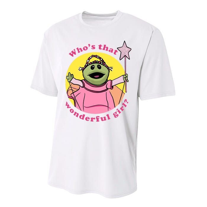 WhoS That Wonderful Girl Performance Sprint T-Shirt