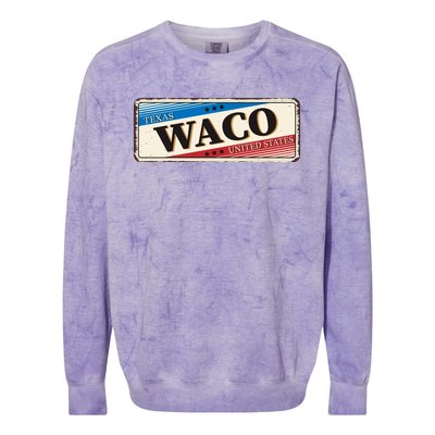 Waco Texas Colorblast Crewneck Sweatshirt