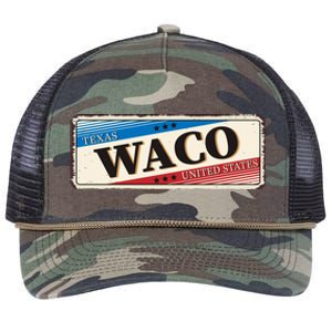 Waco Texas Retro Rope Trucker Hat Cap