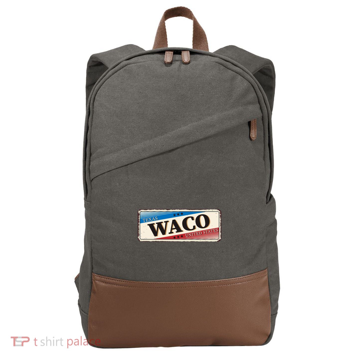 Waco Texas Cotton Canvas Backpack