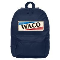 Waco Texas 16 in Basic Backpack