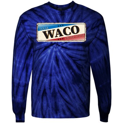 Waco Texas Tie-Dye Long Sleeve Shirt