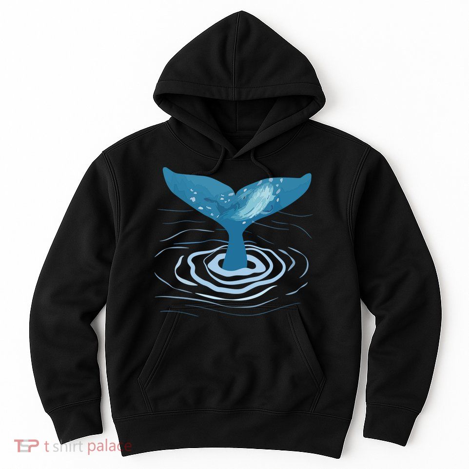 Whale Tail Whale Lover Whales Marine Biologist Wildlife Hoodie