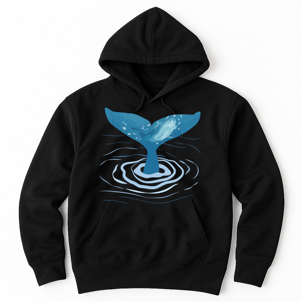 Whale Tail Whale Lover Whales Marine Biologist Wildlife Hoodie