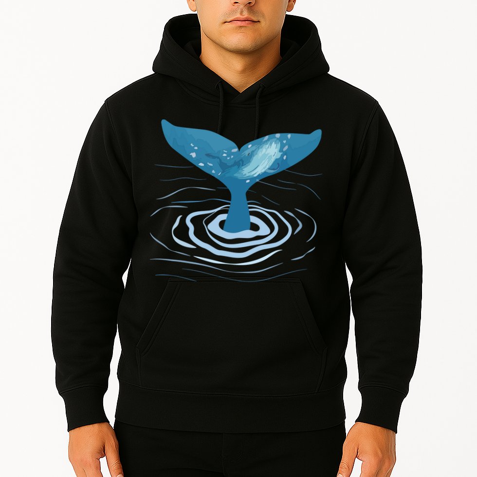 Whale Tail Whale Lover Whales Marine Biologist Wildlife Hoodie