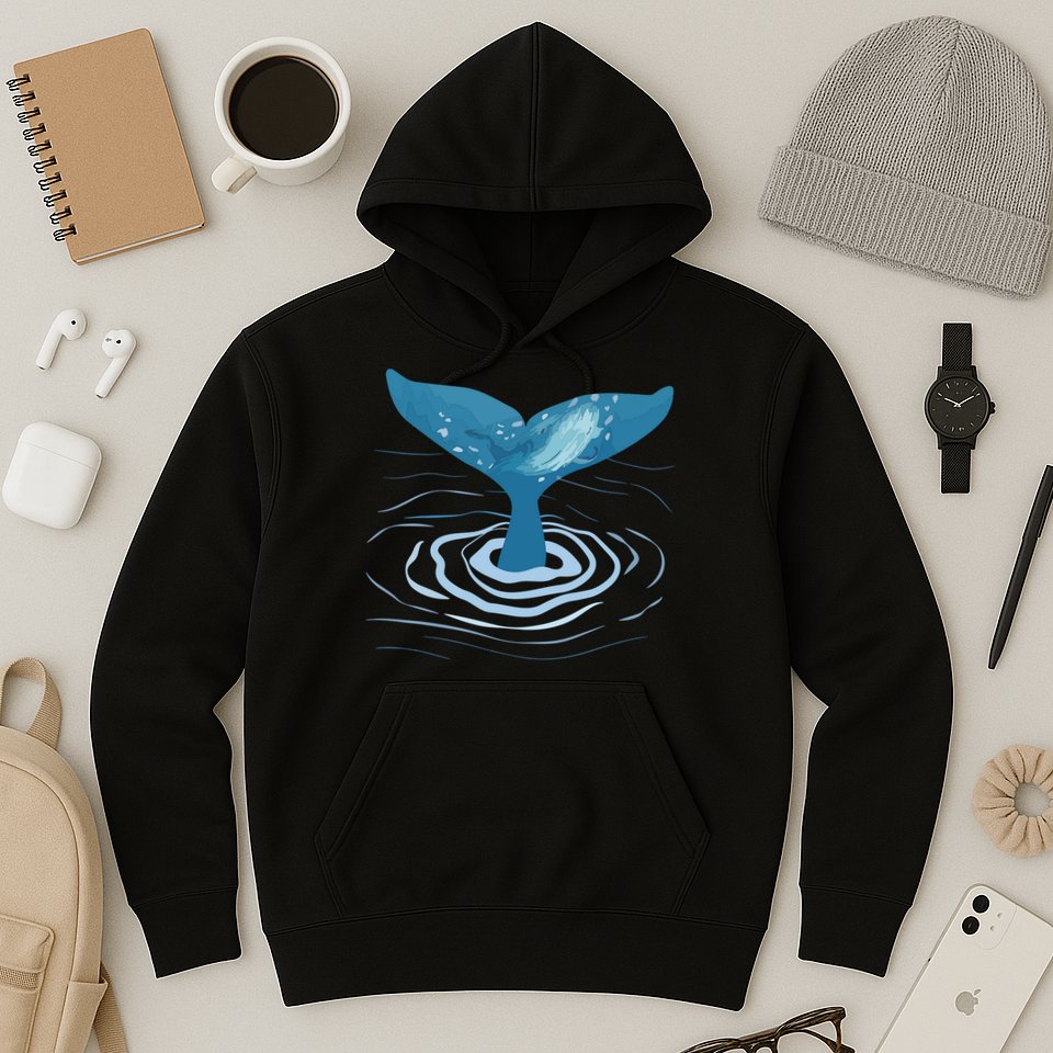 Whale Tail Whale Lover Whales Marine Biologist Wildlife Hoodie