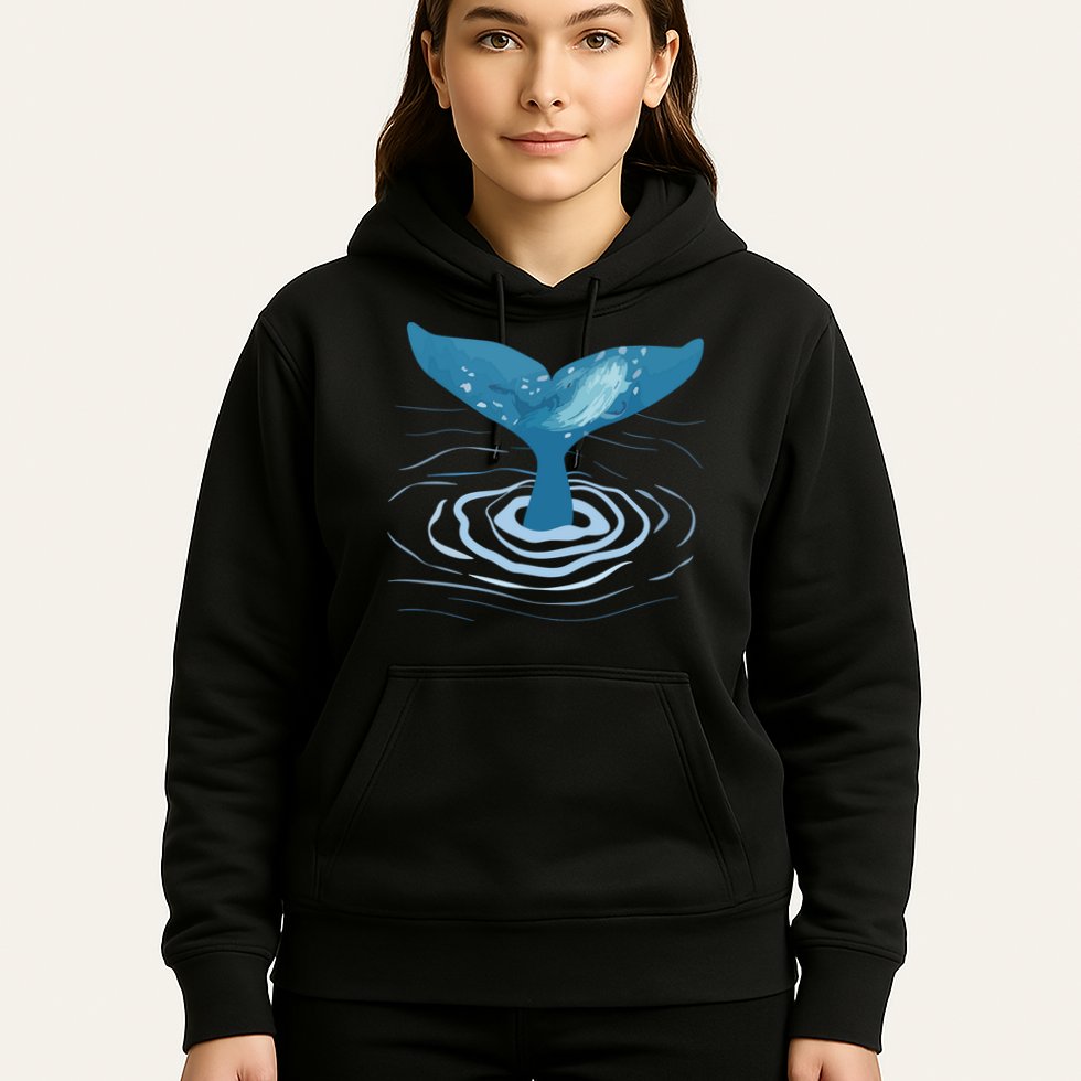Whale Tail Whale Lover Whales Marine Biologist Wildlife Hoodie