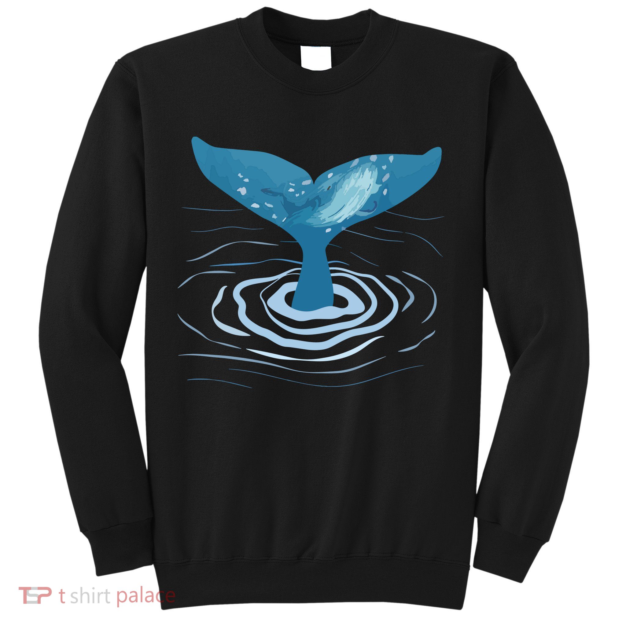 Whale Tail Whale Lover Whales Marine Biologist Wildlife Sweatshirt