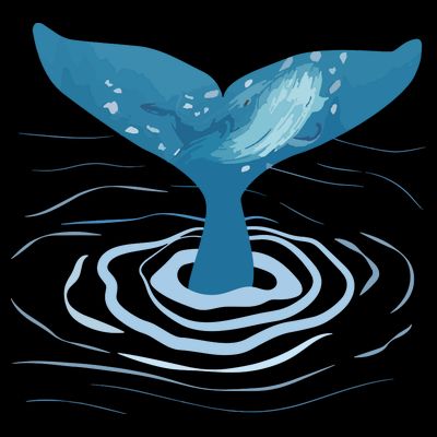 Whale Tail Whale Lover Whales Marine Biologist Wildlife T-Shirt