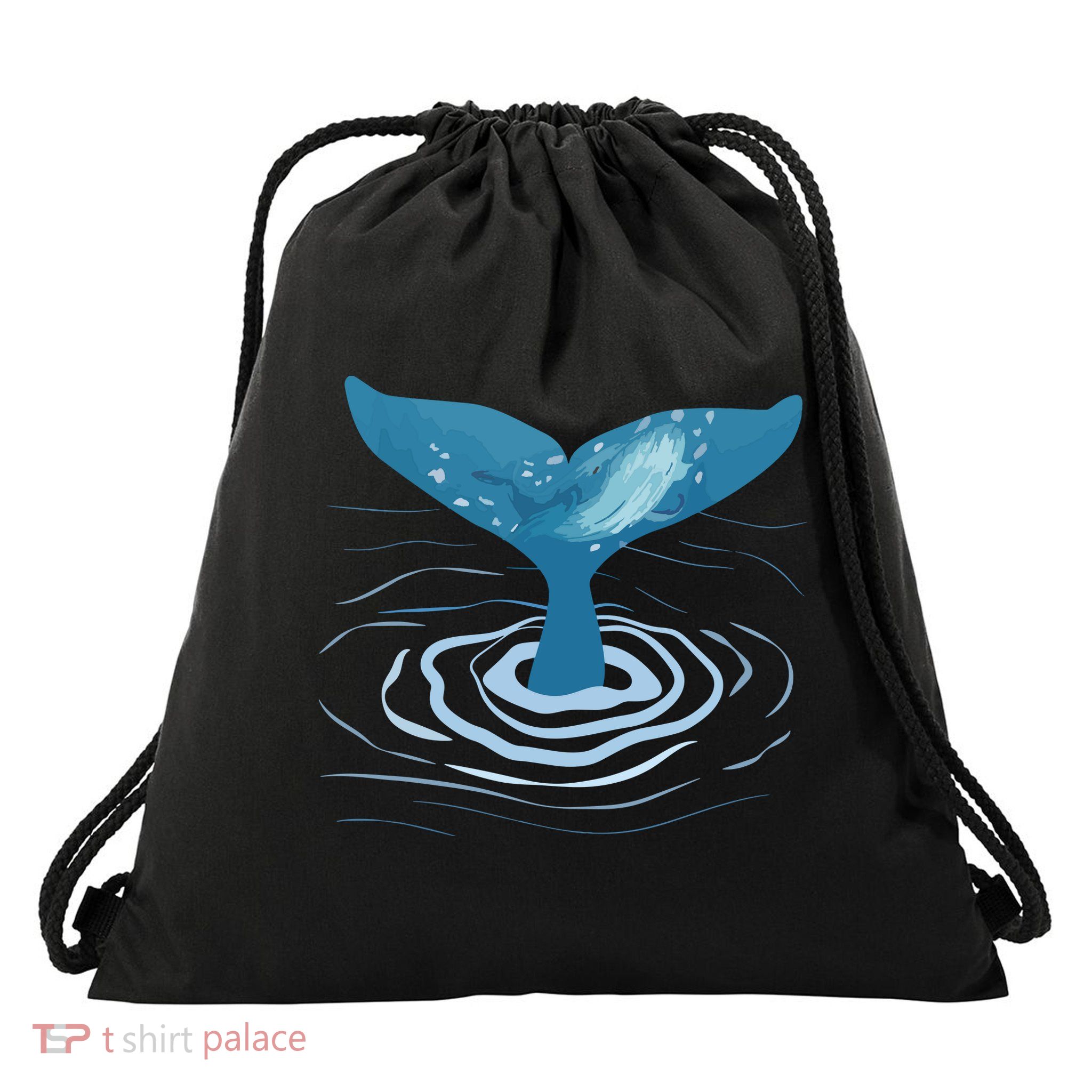 Whale Tail Whale Lover Whales Marine Biologist Wildlife Drawstring Bag
