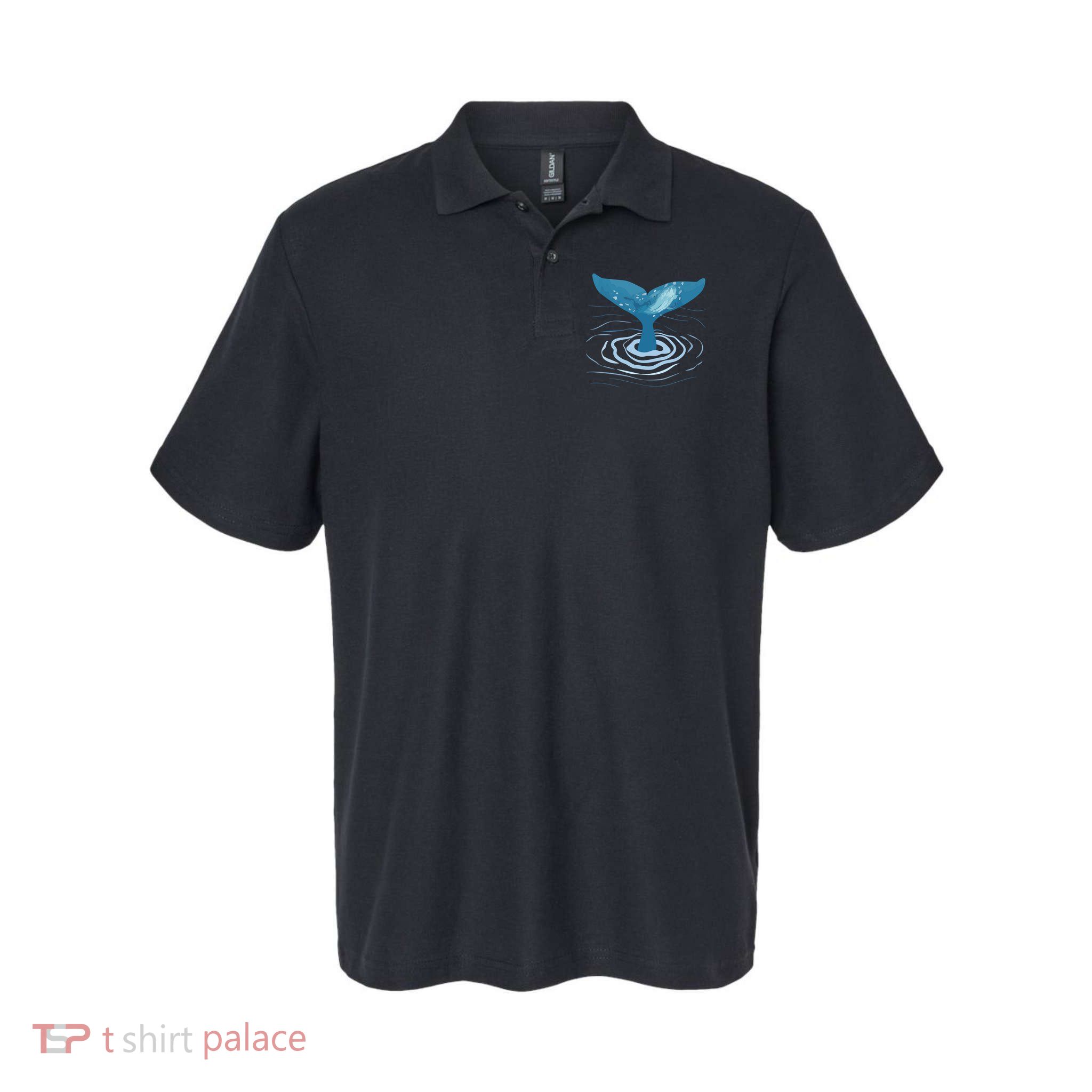Whale Tail Whale Lover Whales Marine Biologist Wildlife Softstyle Adult Sport Polo
