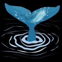 Whale Tail Whale Lover Whales Marine Biologist Wildlife 16 in Basic Backpack
