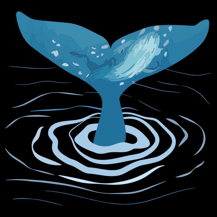 Whale Tail Whale Lover Whales Marine Biologist Wildlife 16 in Basic Backpack