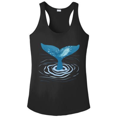 Whale Tail Whale Lover Whales Marine Biologist Wildlife Ladies PosiCharge Competitor Racerback Tank