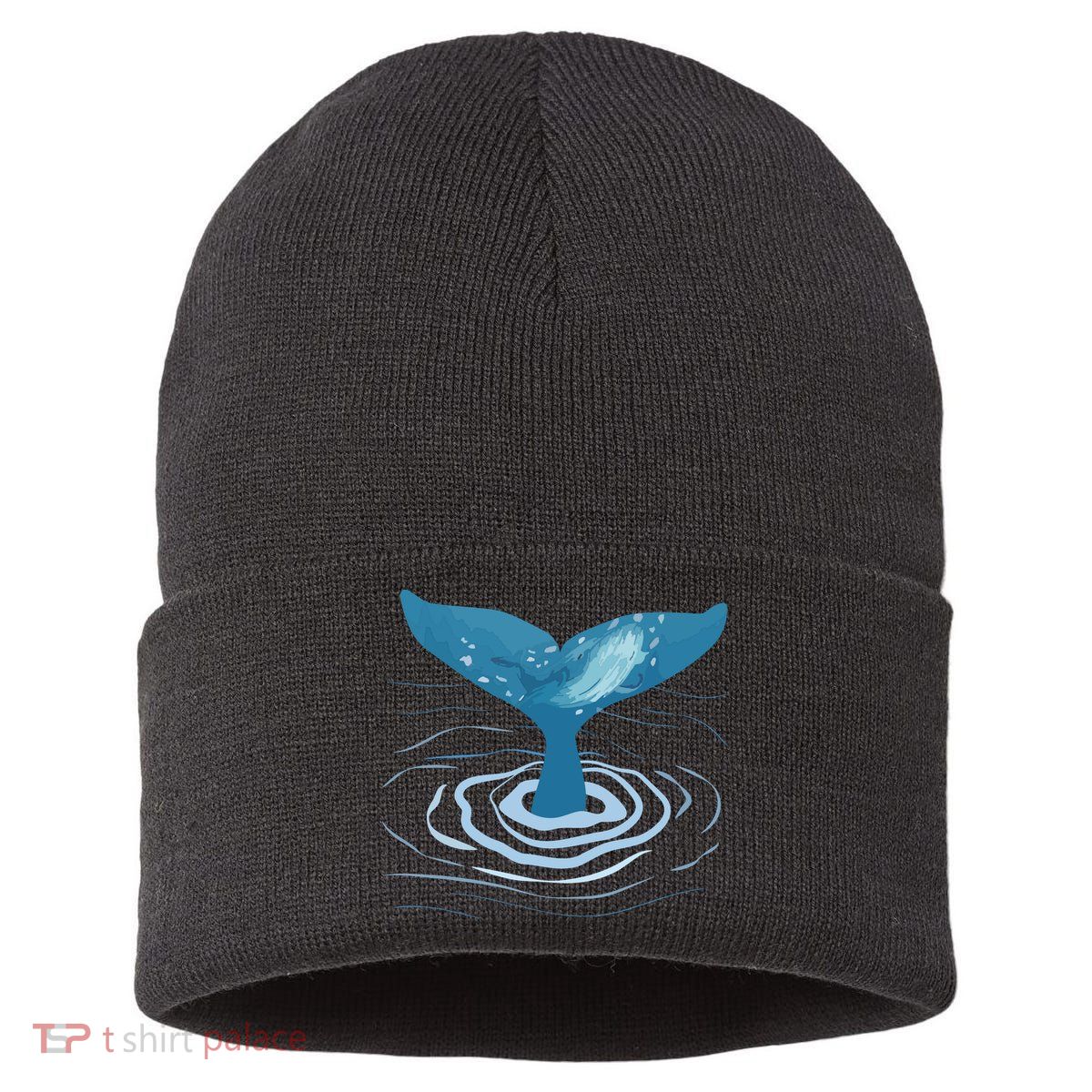 Whale Tail Whale Lover Whales Marine Biologist Wildlife Sustainable Knit Beanie
