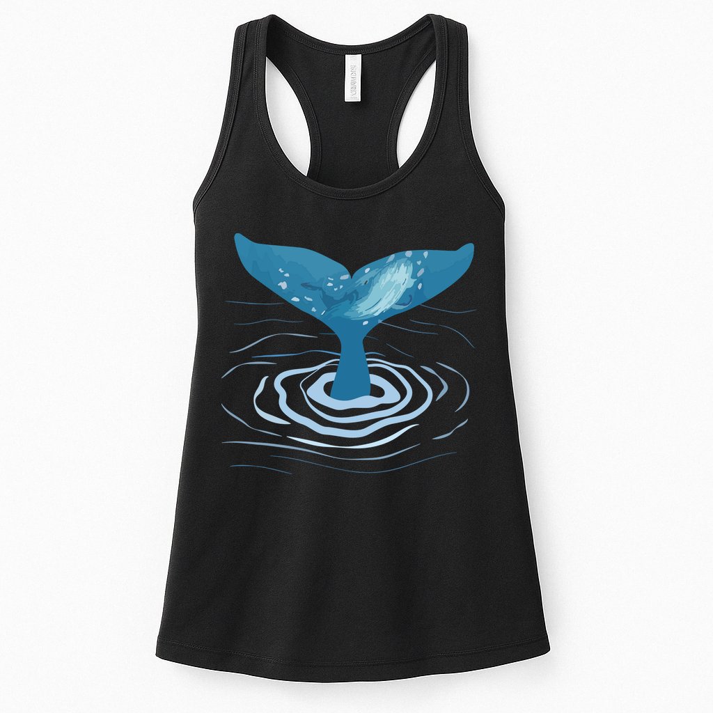 Whale Tail Whale Lover Whales Marine Biologist Wildlife Womens Tank Top