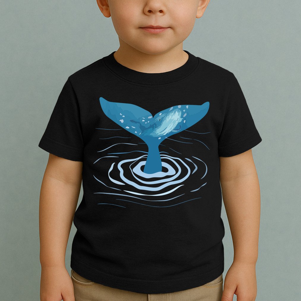 Whale Tail Whale Lover Whales Marine Biologist Wildlife Toddler T-Shirt