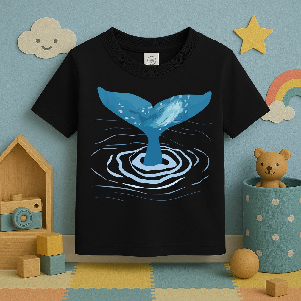 Whale Tail Whale Lover Whales Marine Biologist Wildlife Toddler T-Shirt
