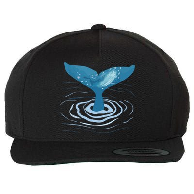 Whale Tail Whale Lover Whales Marine Biologist Wildlife Wool Snapback Cap