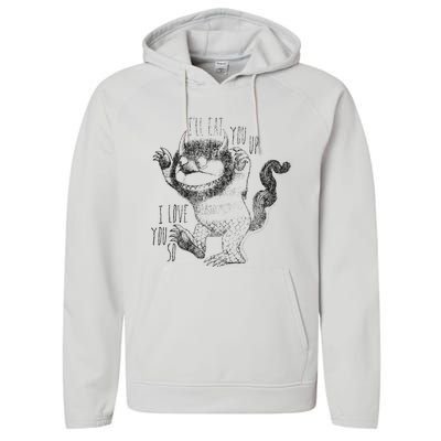 Where The Wild Things Are ILl Eat You Up Performance Fleece Hoodie