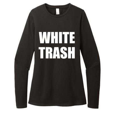 White Trash Womens CVC Long Sleeve Shirt