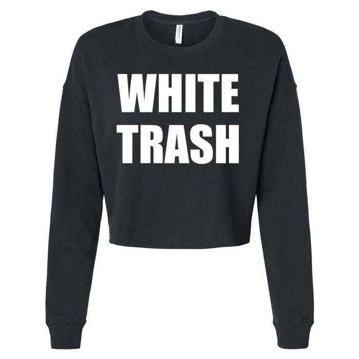 White Trash Cropped Pullover Crew