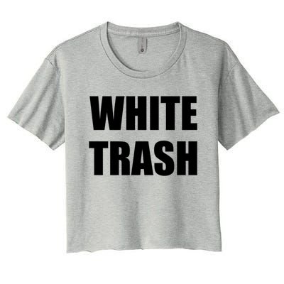 White Trash Women's Crop Top Tee