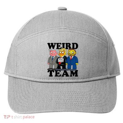 Weird Team Warning Do Nothing 7-Panel Snapback Hat