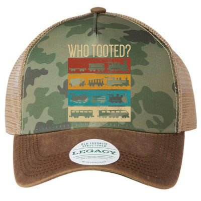 Who Tooted Wagon Train Lover Model Railroad Conductor Legacy Tie Dye Trucker Hat