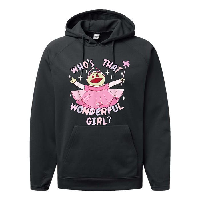 WhoS That Wonderful Girl Nanalanmemeprincess Valentines Performance Fleece Hoodie