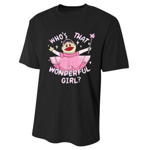 WhoS That Wonderful Girl Nanalanmemeprincess Valentines Performance Sprint T-Shirt