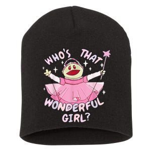 WhoS That Wonderful Girl Nanalanmemeprincess Valentines Short Acrylic Beanie