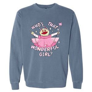 WhoS That Wonderful Girl Nanalanmemeprincess Valentines Garment-Dyed Sweatshirt