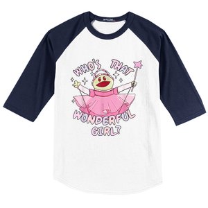 WhoS That Wonderful Girl Nanalanmemeprincess Valentines Baseball Sleeve Shirt