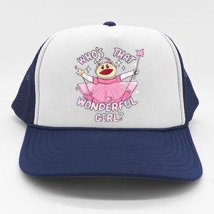 WhoS That Wonderful Girl Nanalanmemeprincess Valentines Trucker Hat