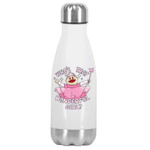 WhoS That Wonderful Girl Nanalanmemeprincess Valentines Stainless Steel Insulated Water Bottle