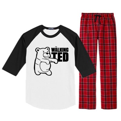 Walking Ted Raglan Sleeve Pajama Set