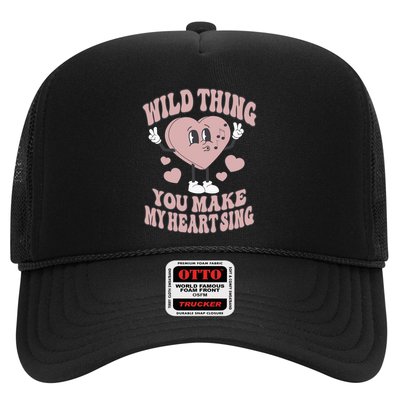Wild Thing You Make My Heart Sing Valentine Valentine's Day Lover Trucker Hat