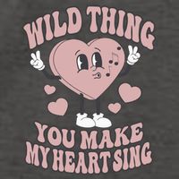 Wild Thing You Make My Heart Sing Valentine Valentine's Day Lover Vector Backpack