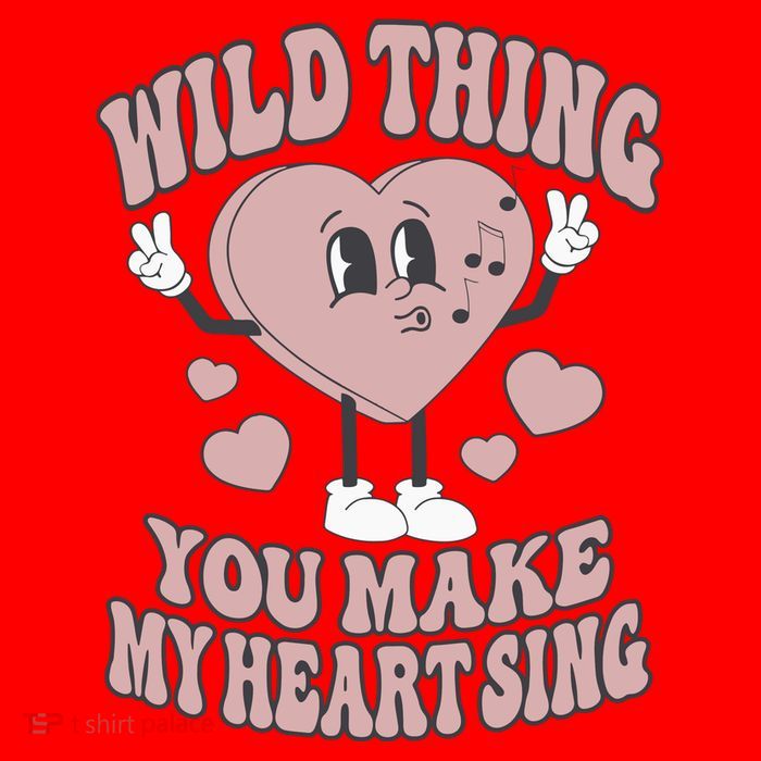 Wild Thing You Make My Heart Sing Valentine Valentine's Day Lover 16 in Basic Backpack