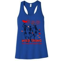 Wild Thing You Make My Heart Sing Skeleton Dancing Valentine Cool Gift Women's Racerback Tank