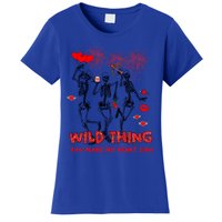 Wild Thing You Make My Heart Sing Skeleton Dancing Valentine Cool Gift Women's T-Shirt