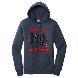 Wild Thing You Make My Heart Sing Skeleton Dancing Valentine Cool Gift Women's Pullover Hoodie