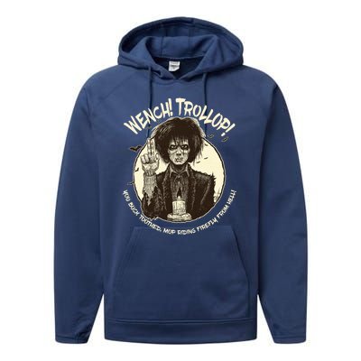 Wench Trollop You Buck Toothed Mop Riding Firefly From Hell Performance Fleece Hoodie