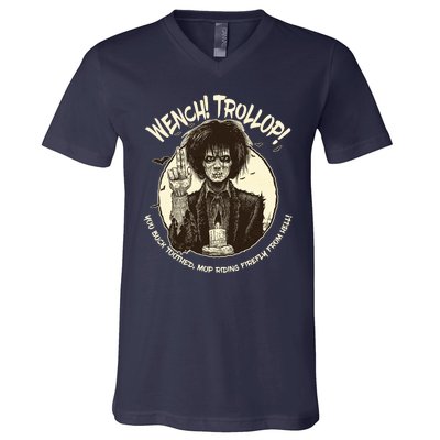 Wench Trollop You Buck Toothed Mop Riding Firefly From Hell V-Neck T-Shirt