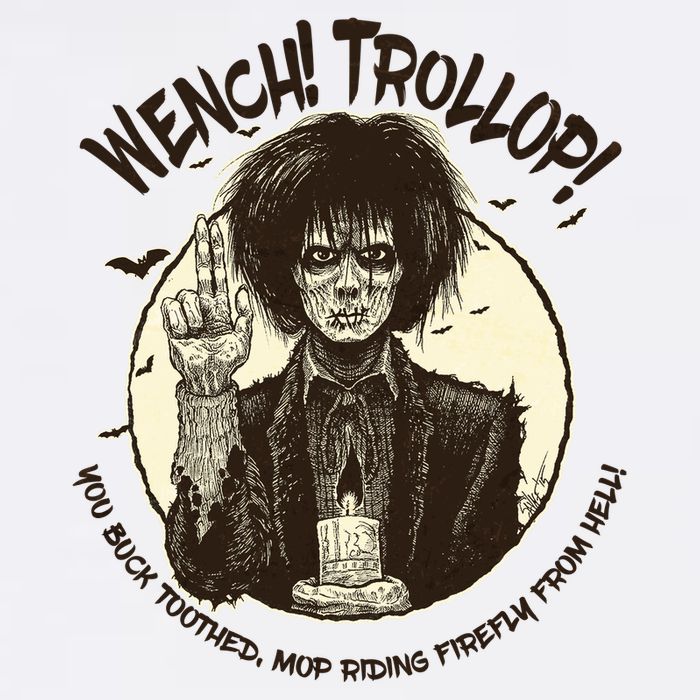 Wench Trollop You Buck Toothed Mop Riding Firefly From Hell Garment-Dyed Sweatshirt