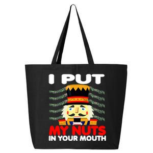 Wait Til You Put Your Nuts In My Mouth Nutcracker Ugly Xmas 25L Jumbo Tote