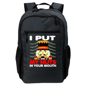 Wait Til You Put Your Nuts In My Mouth Nutcracker Ugly Xmas Daily Commute Backpack